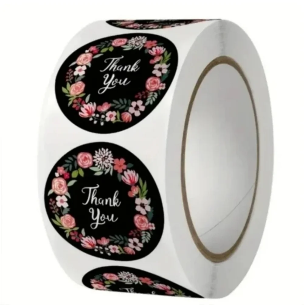 500 Pieces Roll Thank You Sealing Sticker